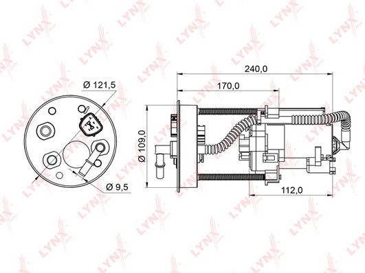 

Фильтр топливный погружной подходит для HONDA CR-V II 2.0 01 LF-953M