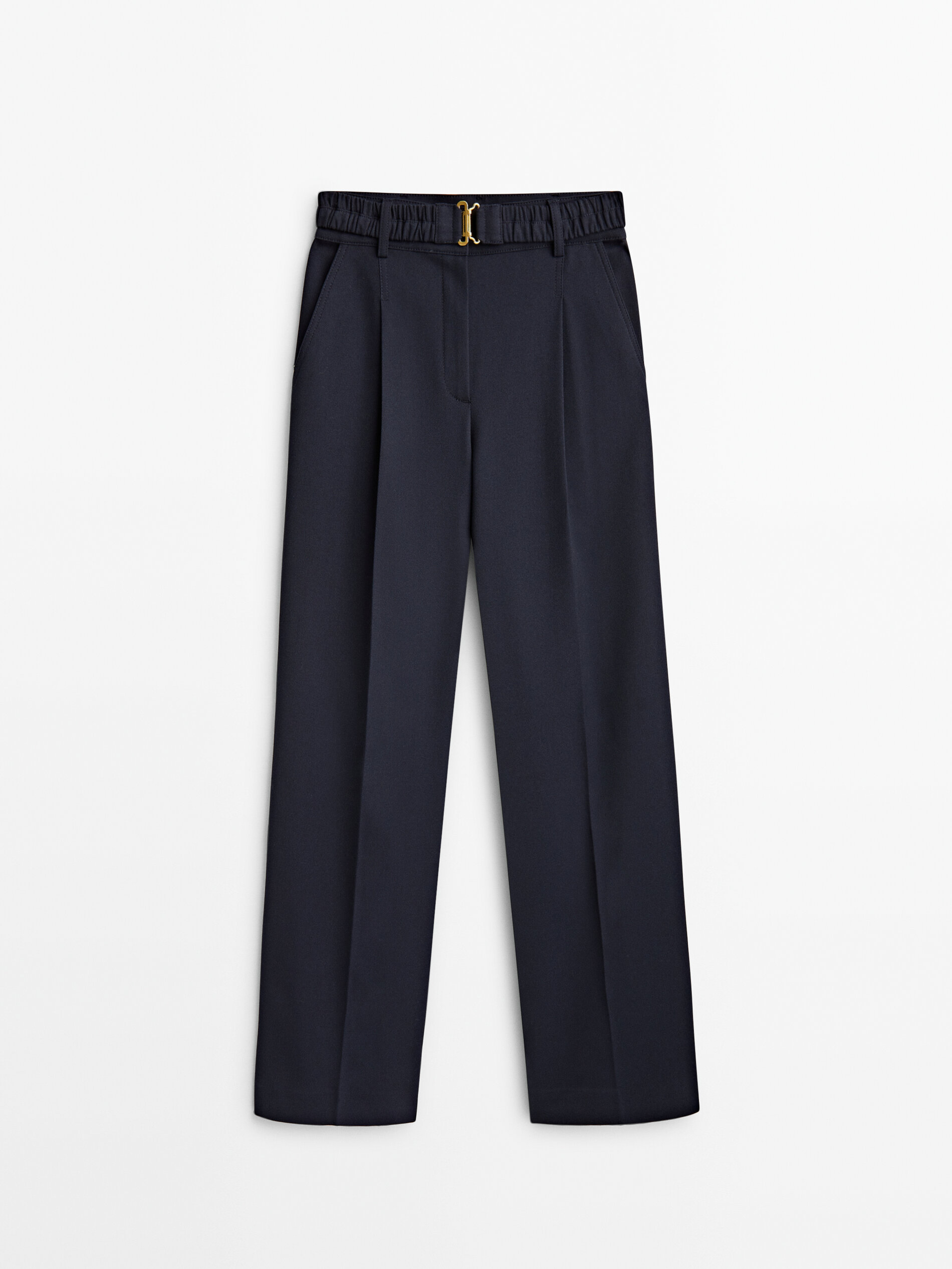 

Брюки женские Massimo Dutti 05018989401 синие 42, 05018989401