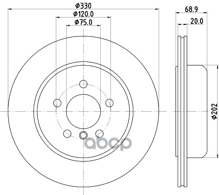 

Диск Тормозной Бмв/Bmw 5 F10/11 10- Задний Вент. D 330мм. HELLA PAGID арт. 8DD 355 132-851