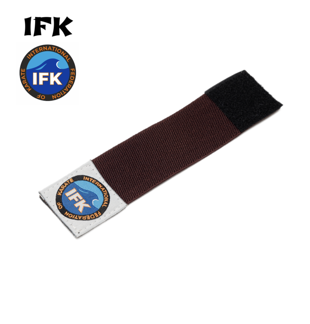 Фиксатор для пояса KAITOGI в Кекусинкай коричневый IFK