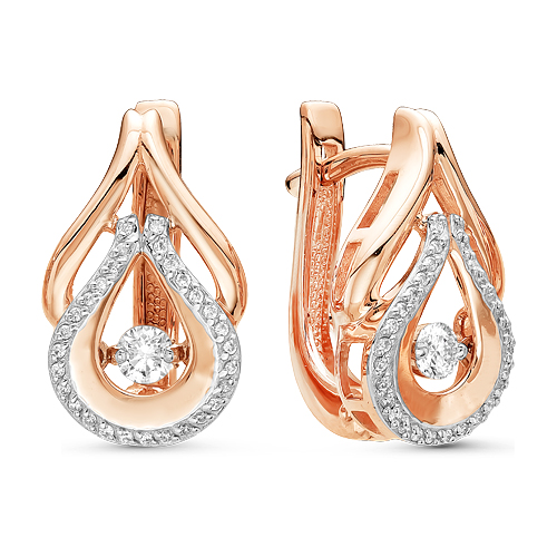 

Серьги из белого золота Бриллианты Костромы 02-2057, бриллиант, 02-2057