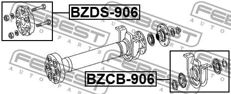 

Муфта Кардана Bzds-906 Nsii0023269977 Febest арт. BZDS906