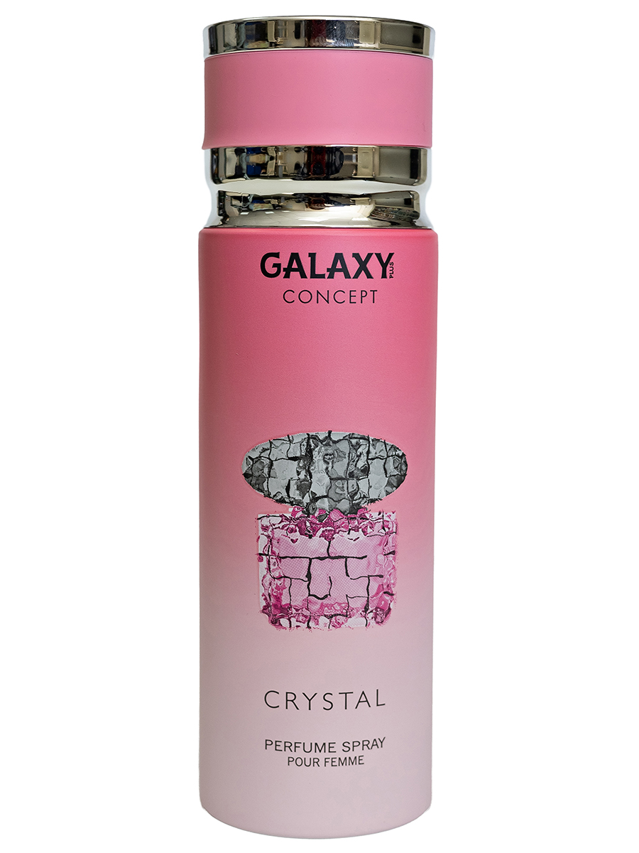 Дезодорант Galaxy Concept Crystal парфюмированный женский, 200 мл дезодорант спрей caldion jeans женский парфюмированный 150 мл