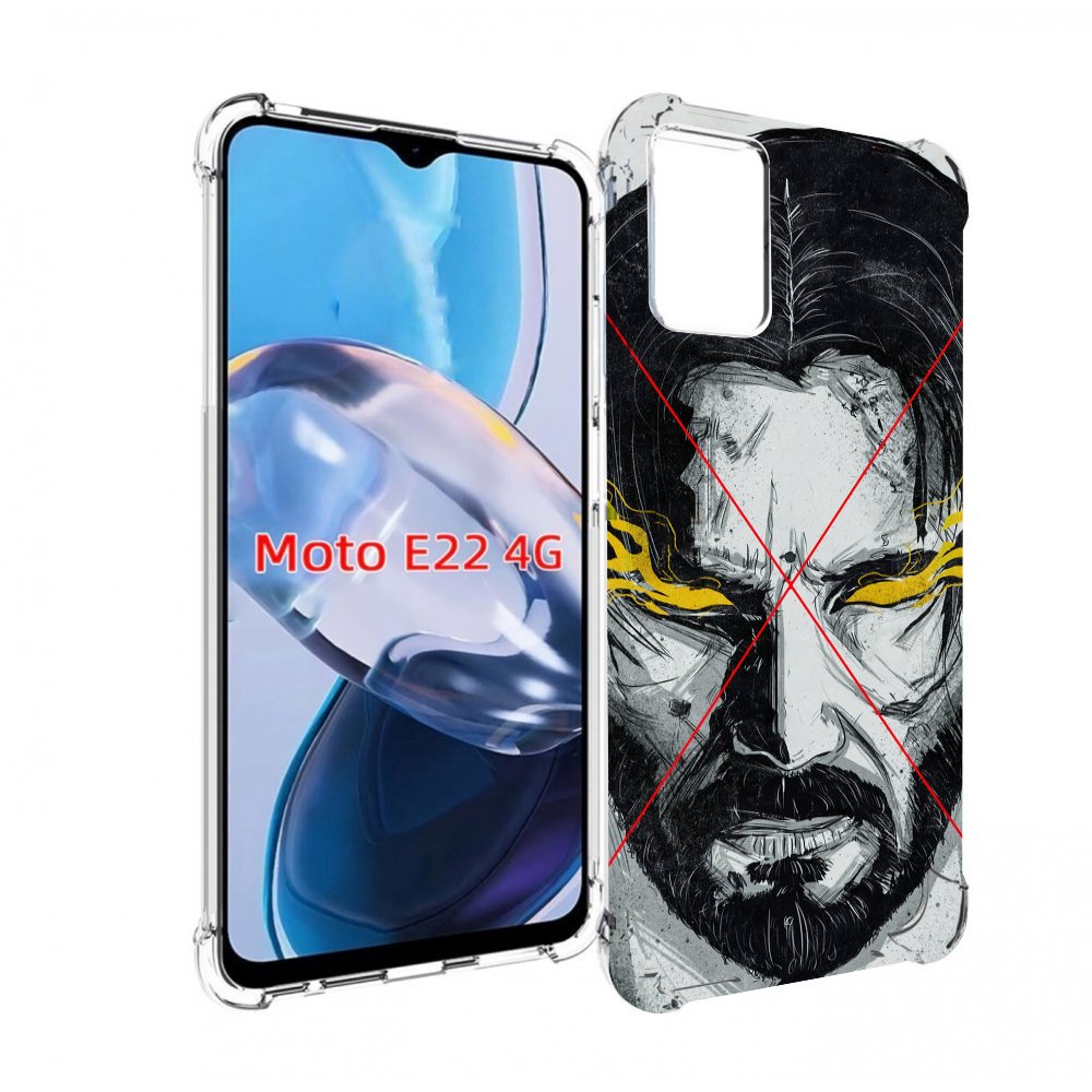 

Чехол MyPads Джон-Уик для Motorola Moto E22 4G / E22i 4G, Прозрачный, Tocco