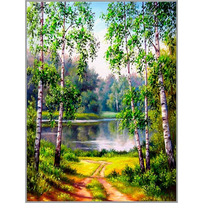 

Алмазная мозаика Milato Из рощи, 30x40 см, Из рощи