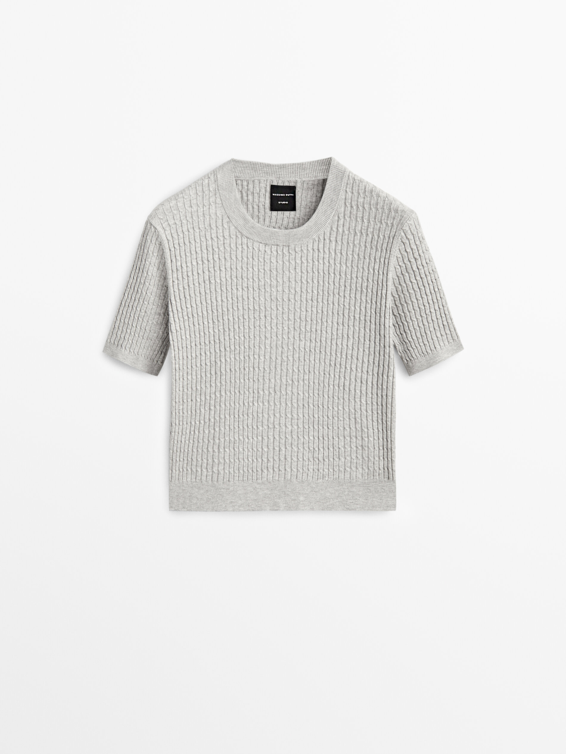 

Топ женский Massimo Dutti 09001953802 серый L, 09001953802