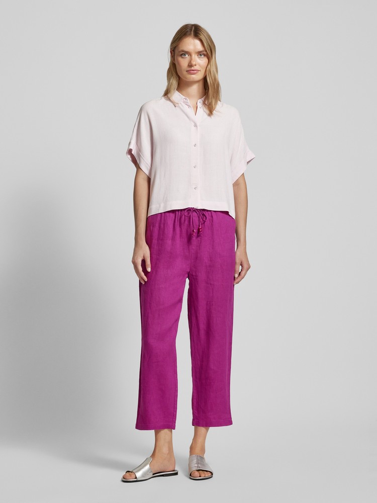 

Брюки женские Mango 67075724 фиолетовые XS, Фиолетовый, 67075724