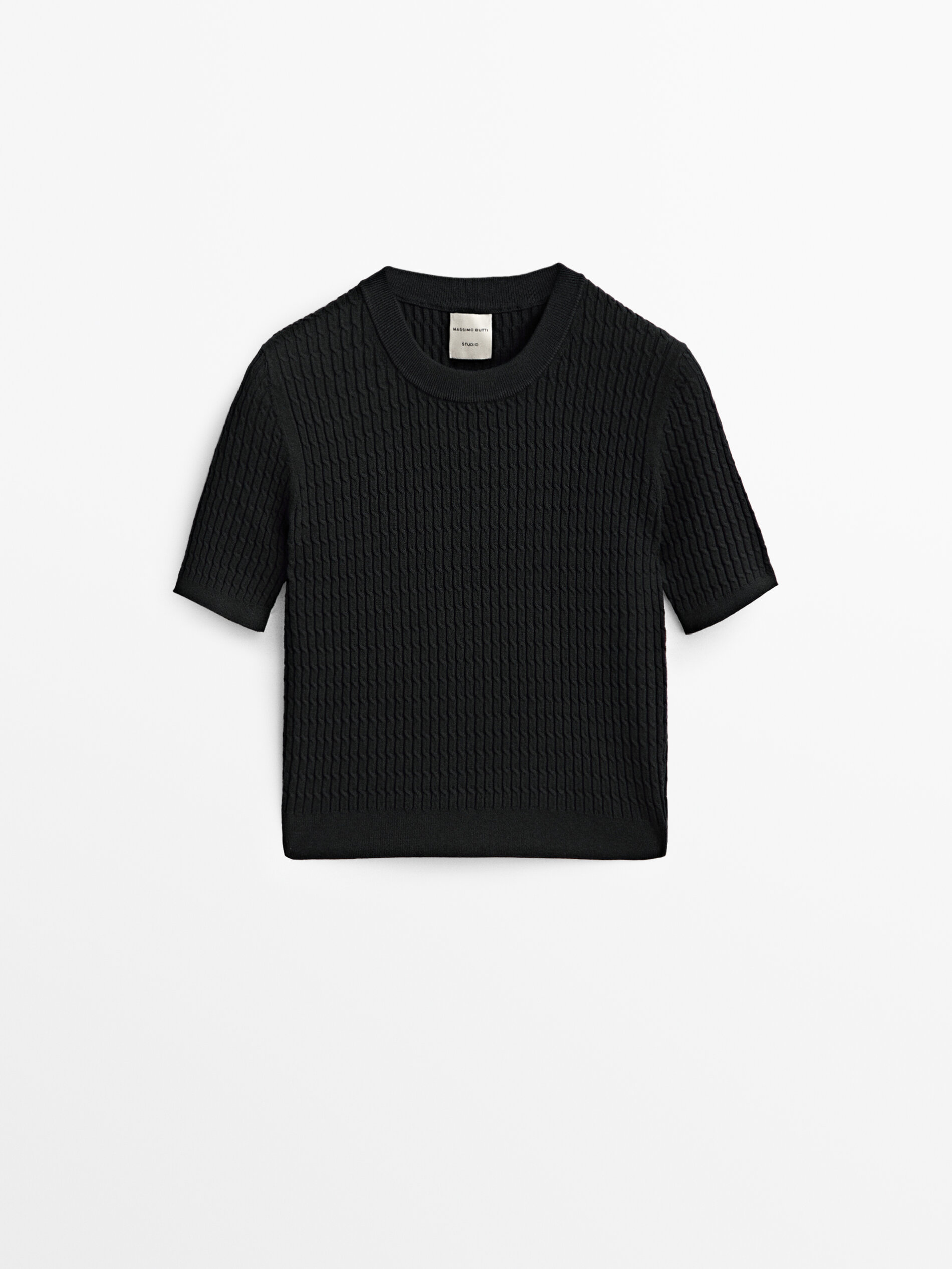 

Топ женский Massimo Dutti 09001953800 черный S, 09001953800