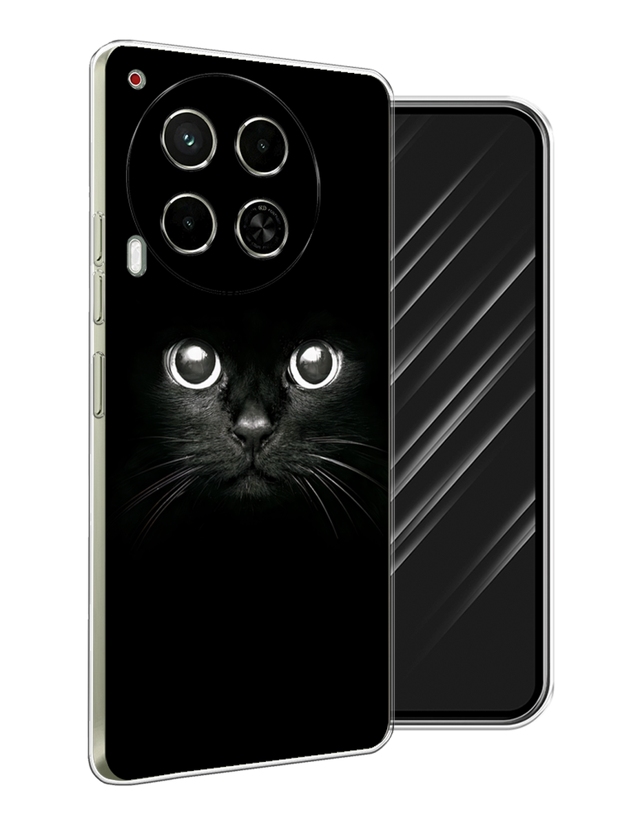 

Чехол Awog на Tecno Camon 30 5G "Взгляд черной кошки", Черный;белый;серый, 305550-1
