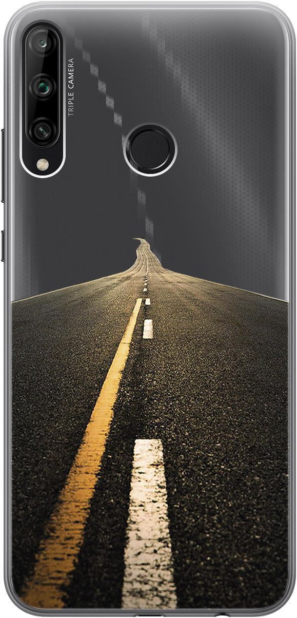 

Чехол на Honor 9C/Huawei P40 Lite E "Road" прозрачный, Прозрачный;коричневый, 5264