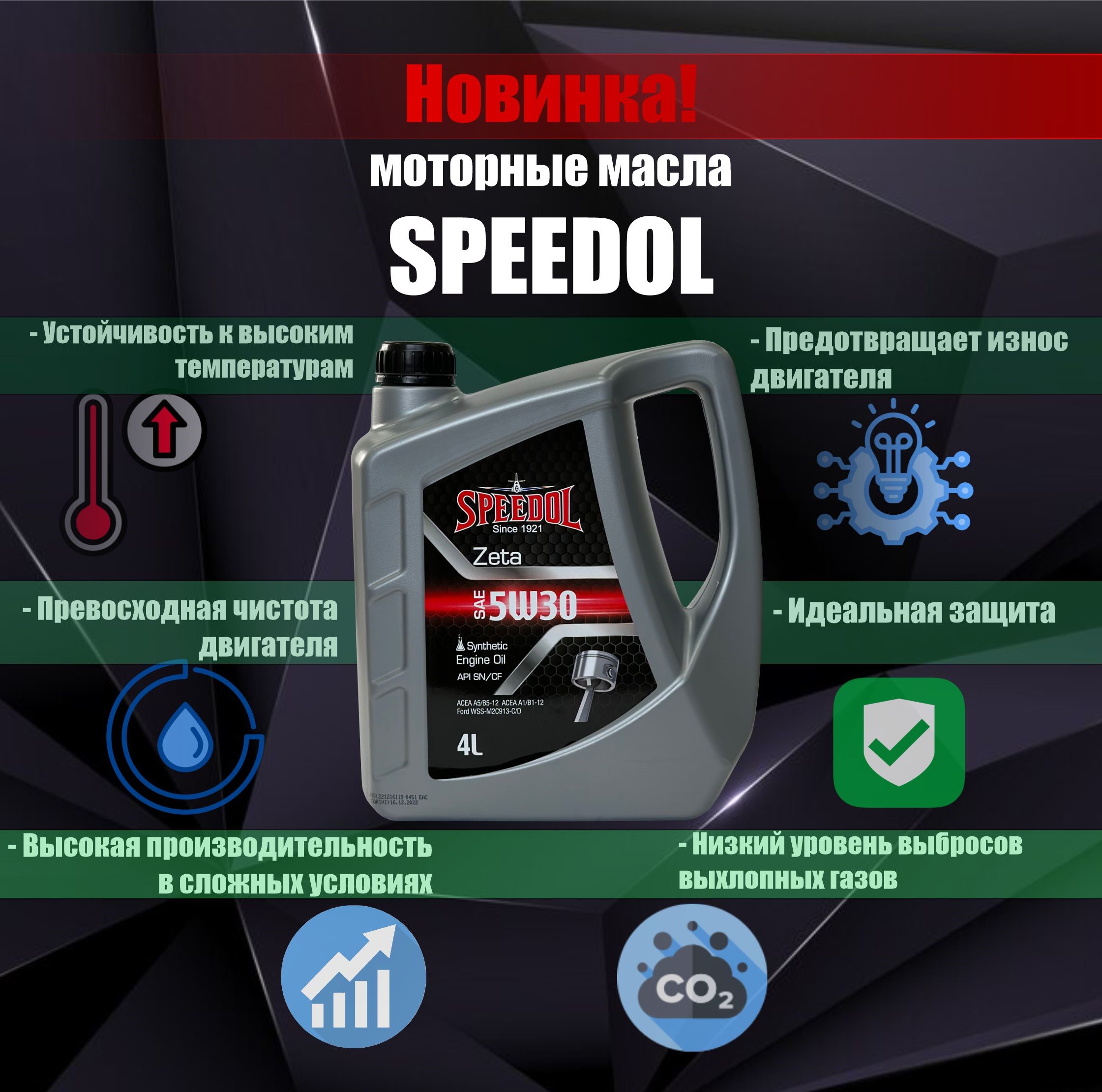 Трансмиссионное масло SPEEDOL ATF DEXRON VI FULL SYNTHETIC (RED), 20л