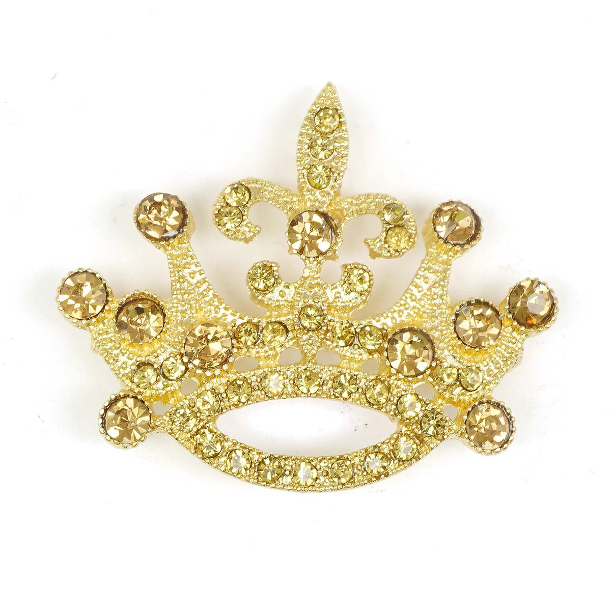 

ГСХ469 Украшение Корона 36,5*44,5мм (золото цв.02/топаз цв.16)