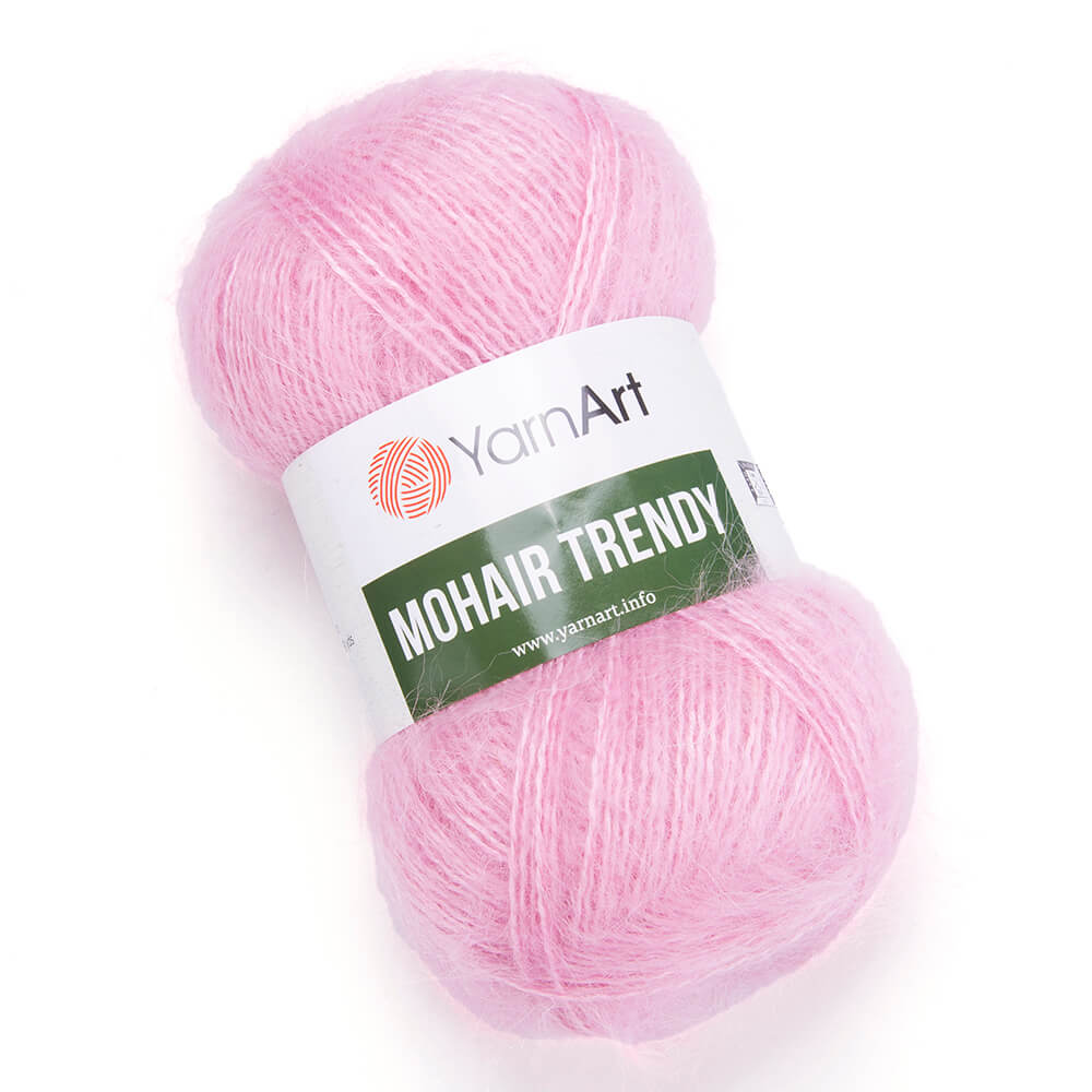 

Пряжа YarnArt 'Mohair trendy' 100г, 220м, мохер, акрил, 127 детский розовый, 5 мотков