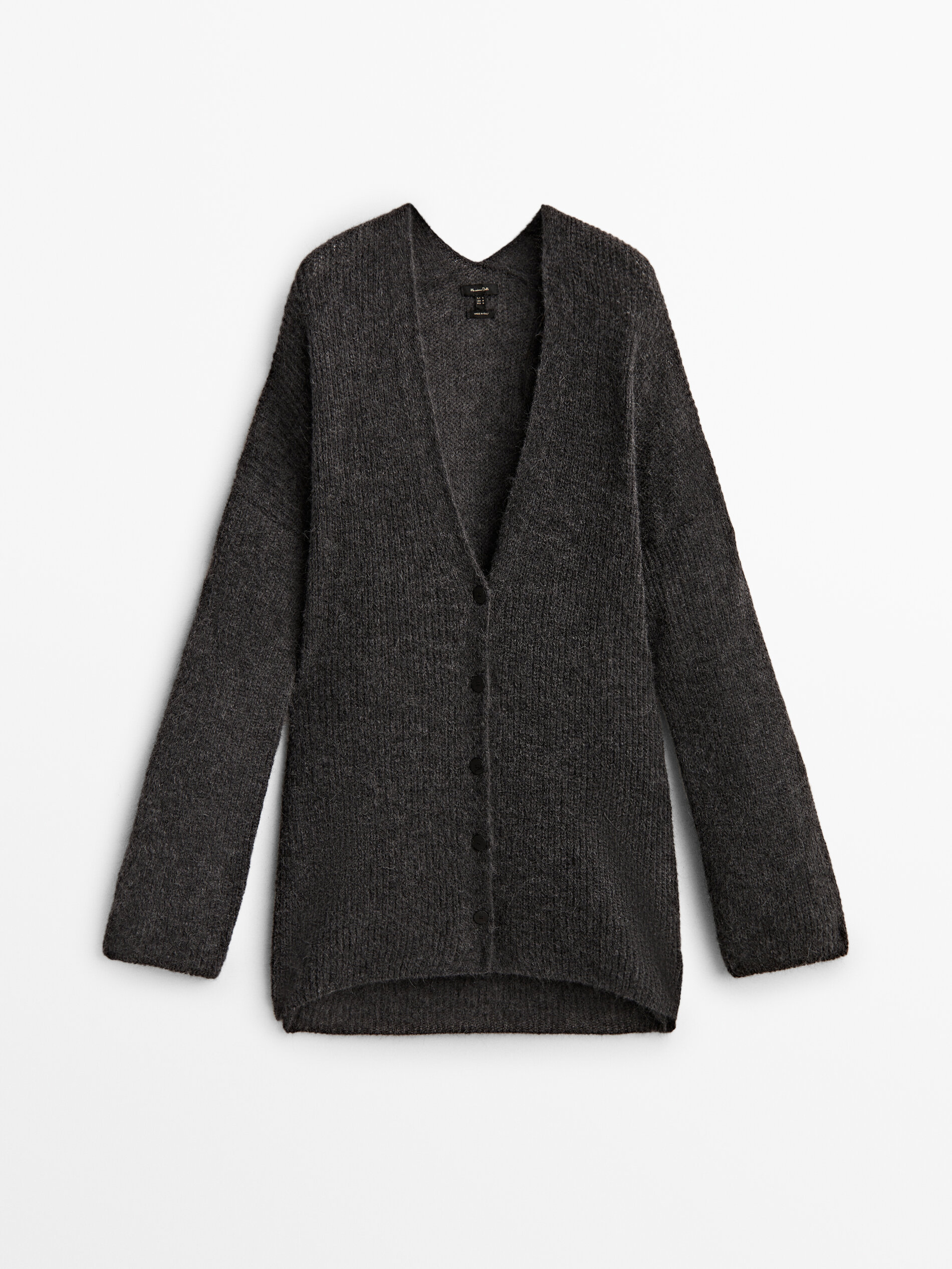 

Кардиган женский Massimo Dutti 05654644807 серый M, 05654644807