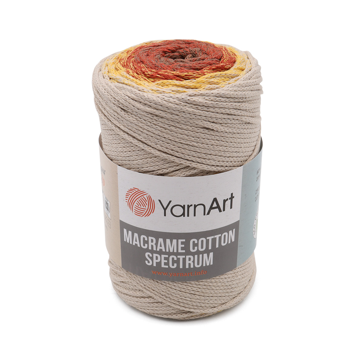 

Пряжа YarnArt 'Macrame Cotton Spectrum' 250г, 225м, хлопок, полиэстер, 1325, 4 мотка