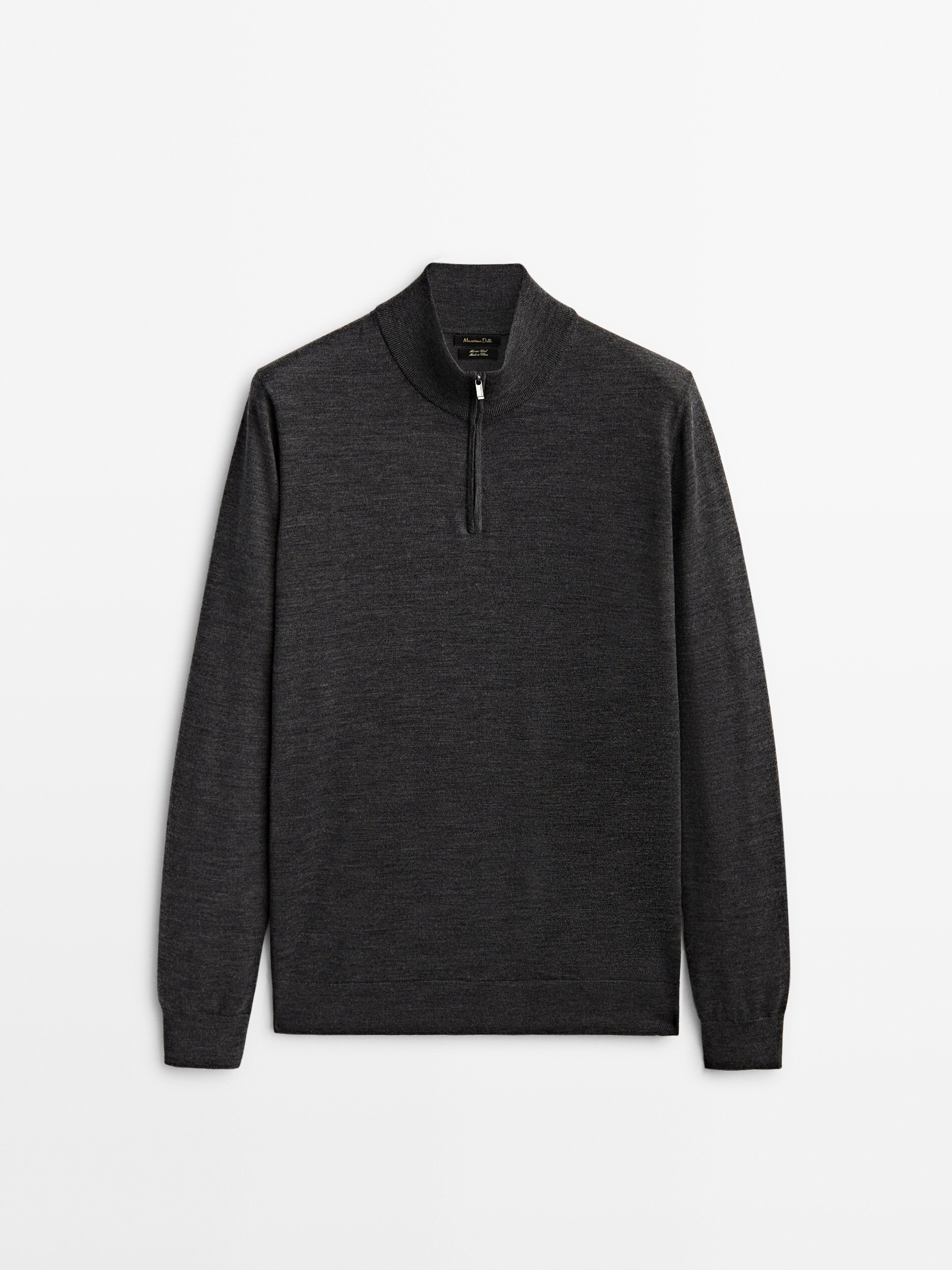 

Джемпер мужской Massimo Dutti 00966420801 серый 2XL, 00966420801
