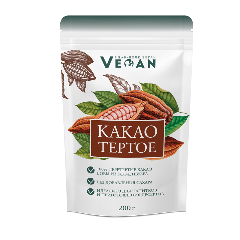 

Какао тертое Иван-поле, 200 г, Какао тертое