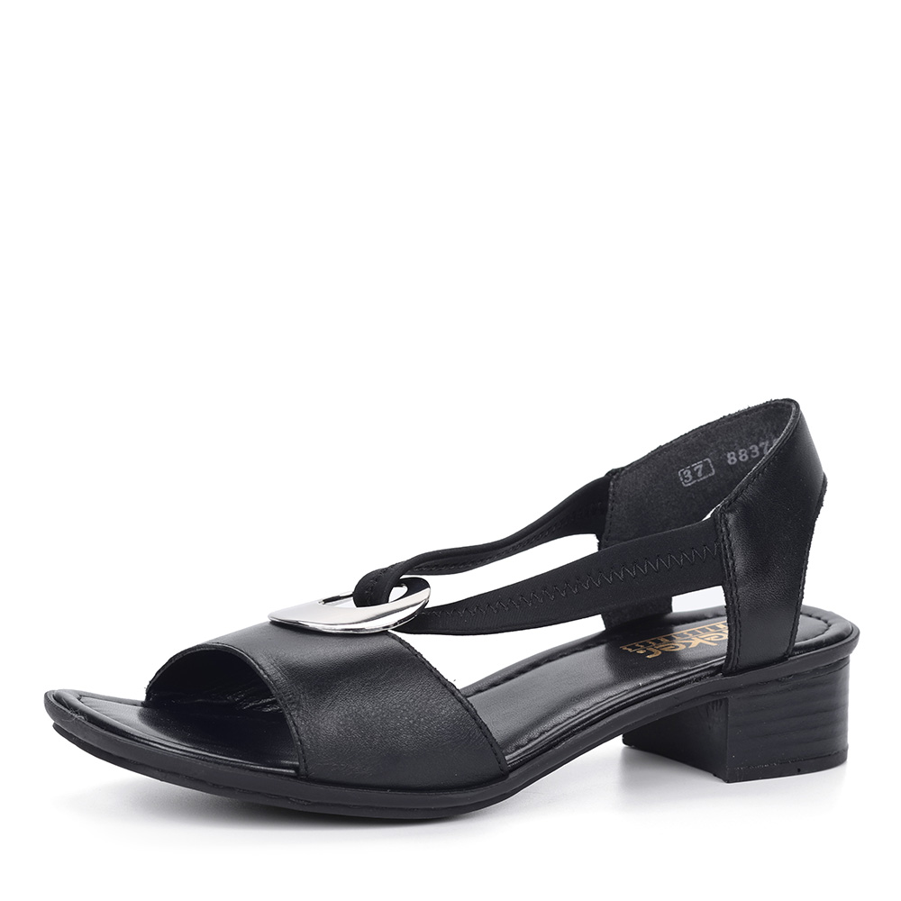 

Босоножки женские Rieker 62662-01 черные 40 RU, Черный, 62662-01