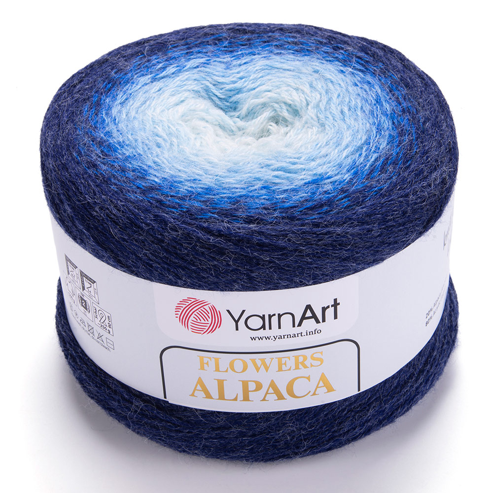 фото Пряжа yarnart flowers alpaca 250г, 940м, 20% альпака, 80% акрил, 409, 2 мотка