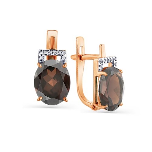 

Серьги из красного золота Magic Stones 02-2-525-0401-011, топаз\ фианит, 02-2-525-0401-011
