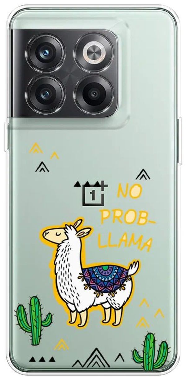 

Чехол Awog на OnePlus Ace Pro / ВанПлас Ace Pro "No probLLama", Разноцветный, 153350-2