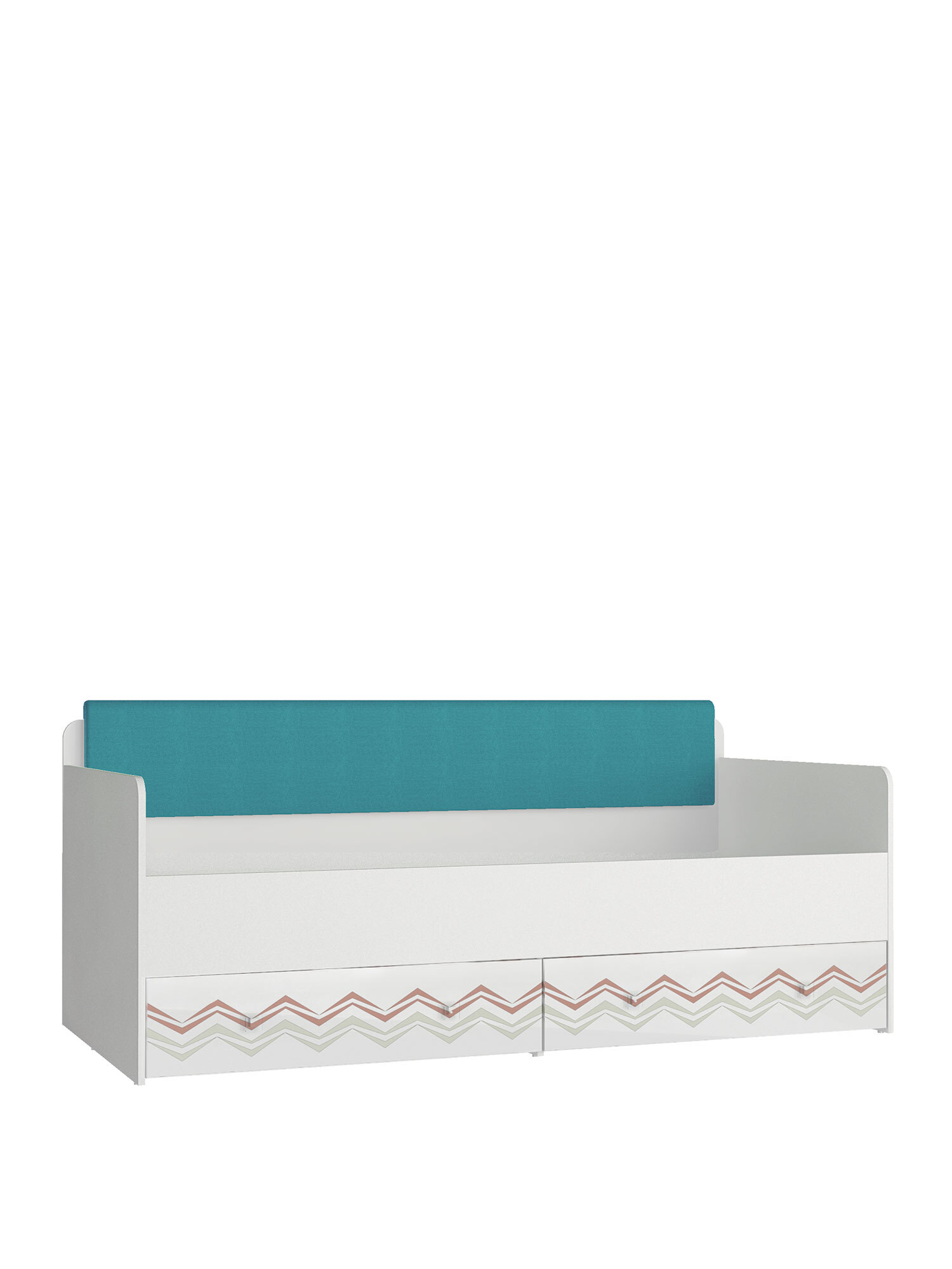 фото Односпальная кровать beneli модерн-абрис с ящиком для белья 90х190 см, 1 шт.