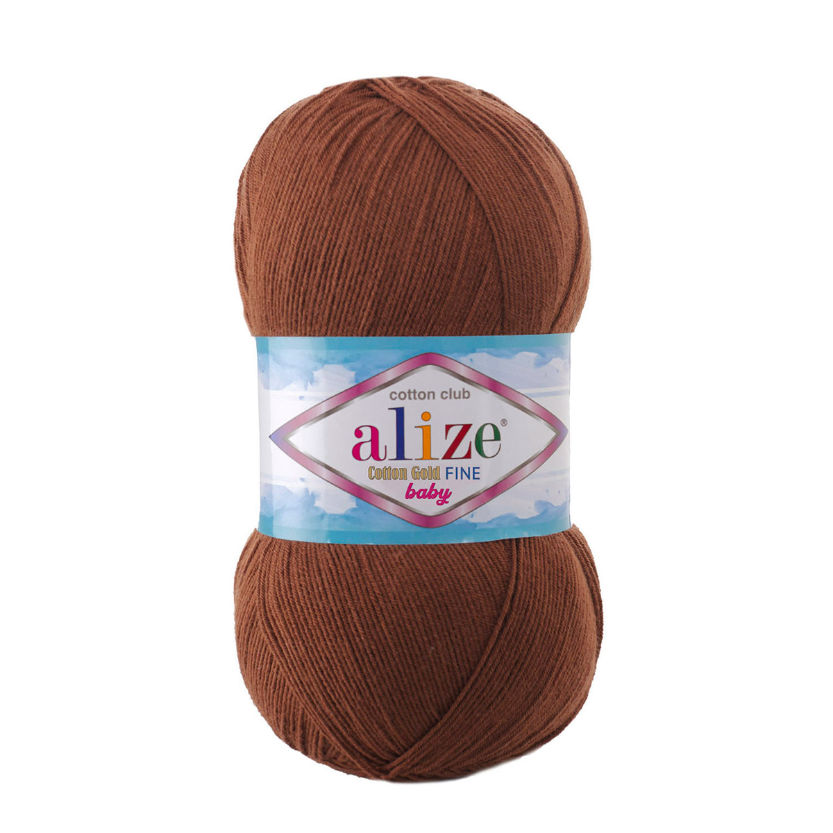 

Пряжа ALIZE 'Cotton Gold Fine Baby' 100г, 470м, хлопок, акрил, 493 каштановый, 5 мотков