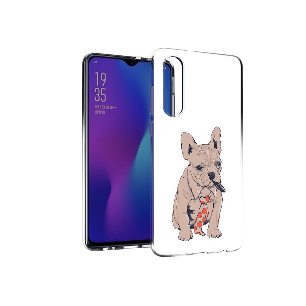 

Чехол MyPads Tocco для Huawei P30 бульдог с сигарой, Прозрачный, Tocco