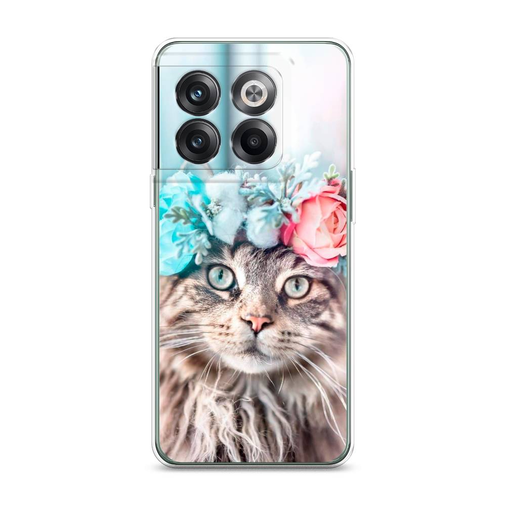 

Чехол Awog на OnePlus Ace Pro / ВанПлас Ace Pro "Кот в венке", 153350-2