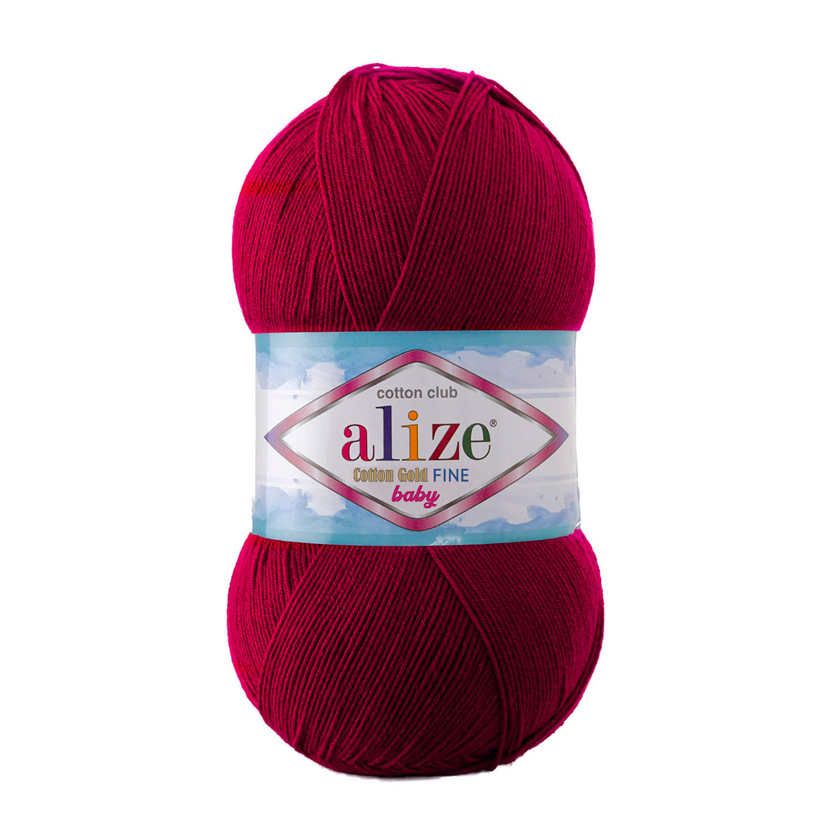 

Пряжа ALIZE 'Cotton Gold Fine Baby' 100г, 470м, хлопок, акрил, 390 вишня, 5 мотков