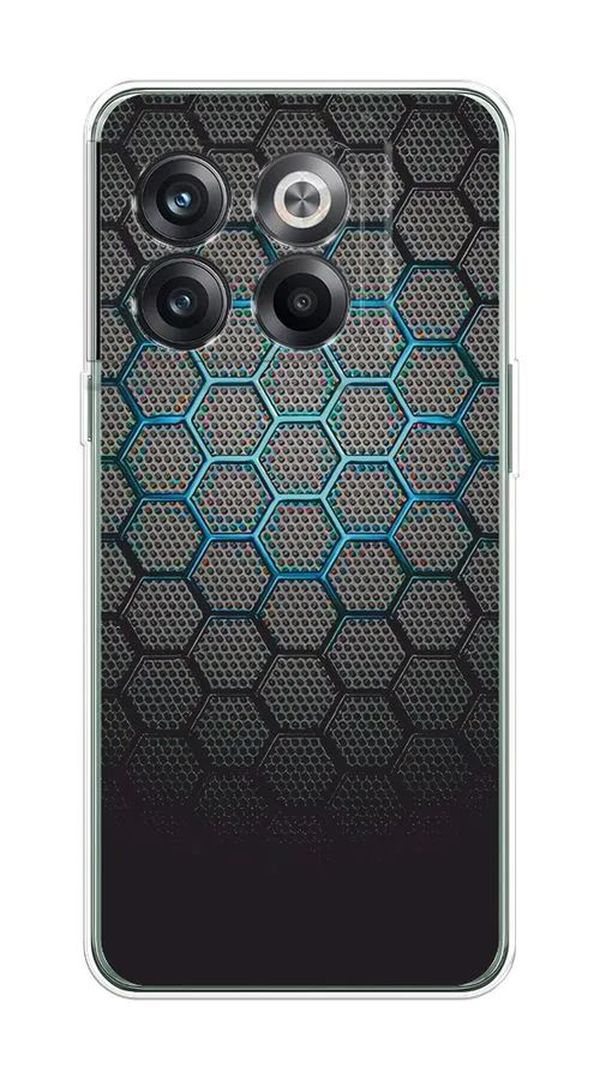 

Чехол Awog на OnePlus Ace Pro / ВанПлас Ace Pro "Бирюзовые соты", Разноцветный, 153350-3