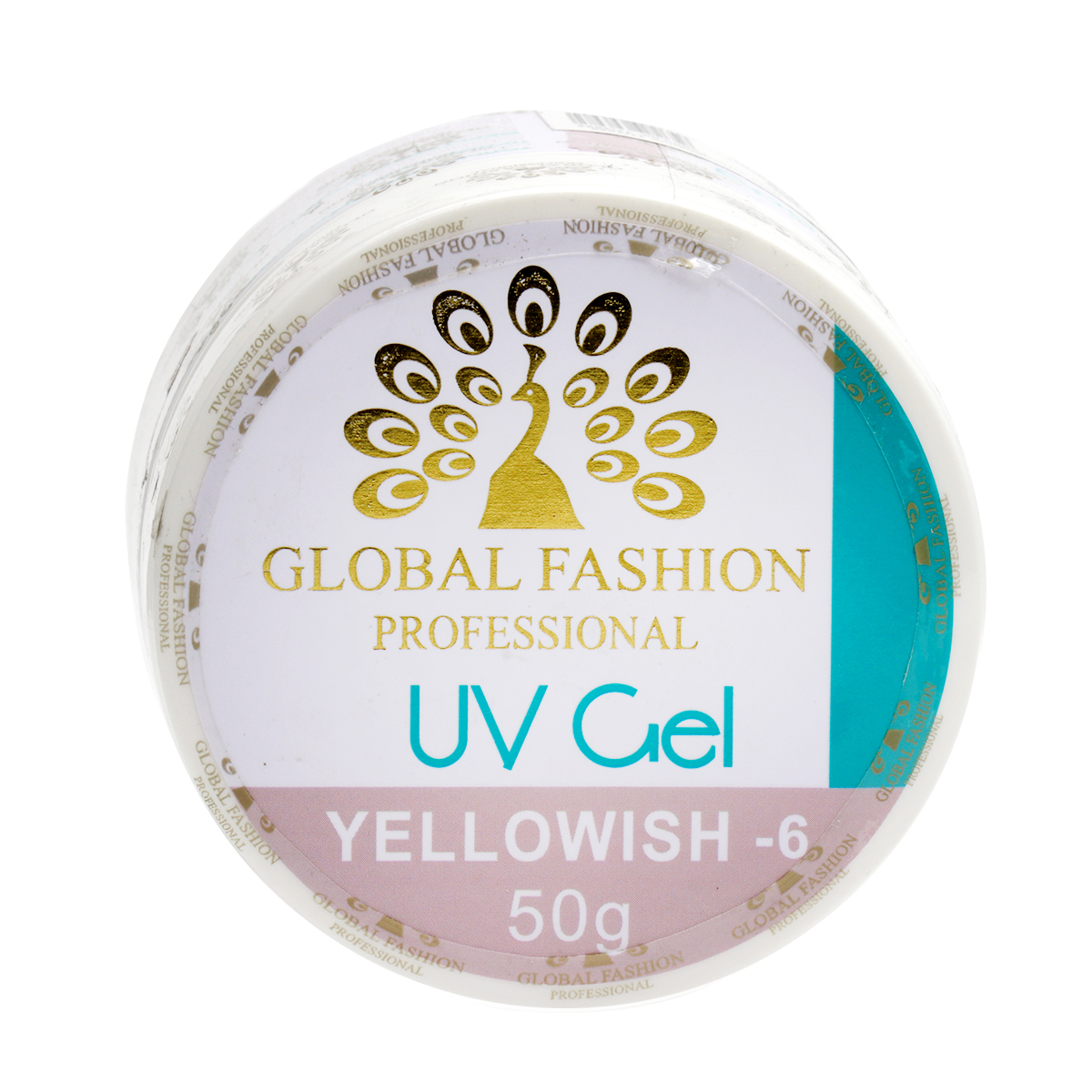 Гель для наращивания ногтей камуфляж-6 Global Fashion Yellowish-6 50 г