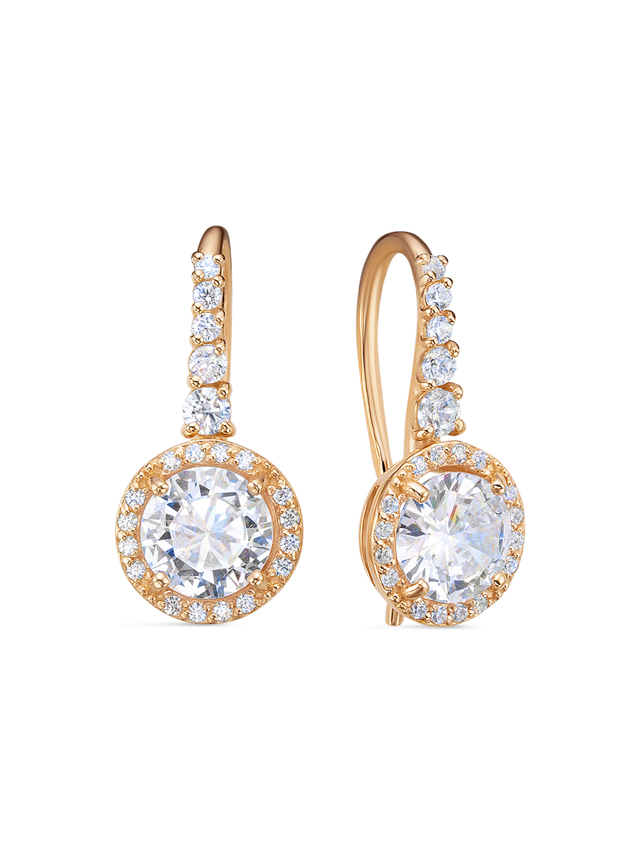 

Серьги из серебра с фианитом SamoroDki Jewelry 2-08-291-12з, 2-08-291-12з