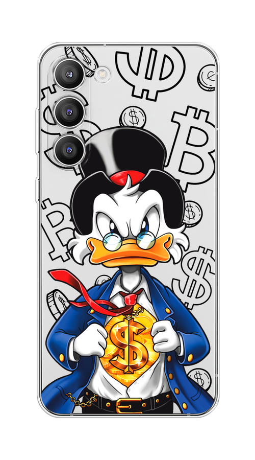

Чехол на Samsung Galaxy S23 Plus 5G "Scrooge Goldman", Черный;белый;синий, 2107450-1