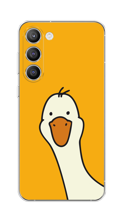 

Чехол на Samsung Galaxy S23 Plus 5G "Утка на желтом фоне", Желтый;красный, 2107450-1