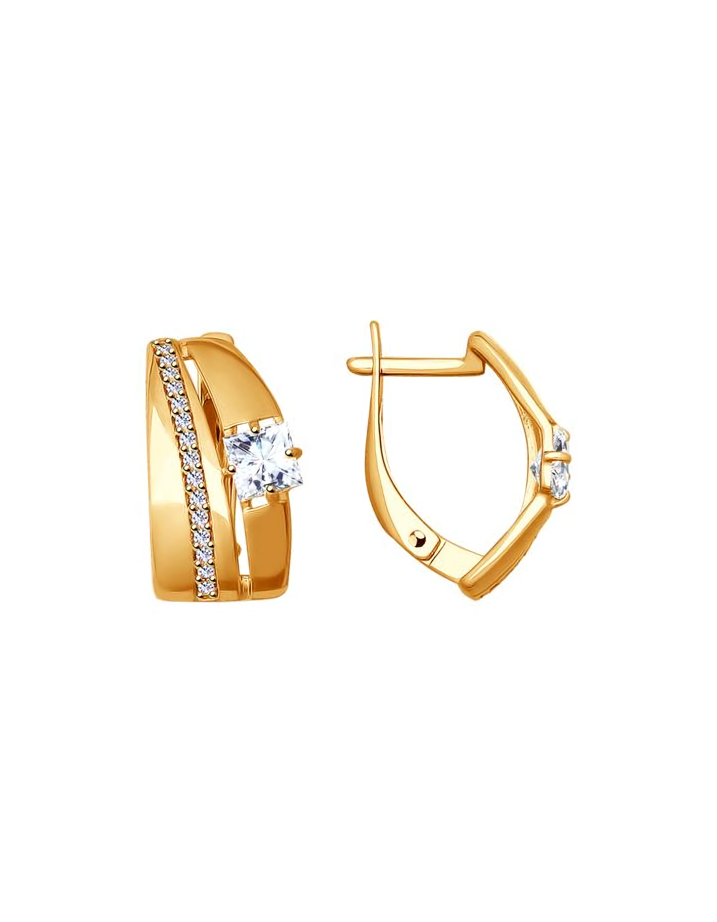 

Серьги из серебра TEO MAORI 893020876, фианит, 893020876