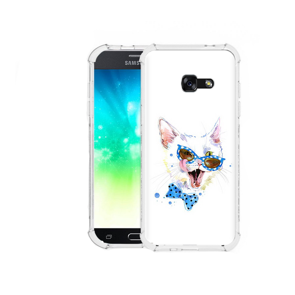 

Чехол MyPads Tocco для Samsung Galaxy A3 (2016) белый кот, Прозрачный, Tocco