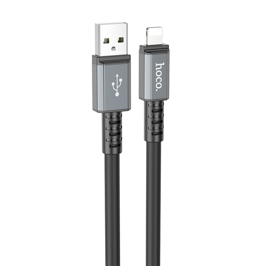 

Кабель Hoco X85 Strength USB - Lightning, 2.4 A, 1 м, черный, X85 Strength