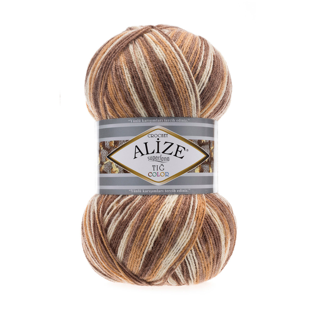 

Пряжа ALIZE 'Superlana Tig Color' 100г, 570м, шерсть, акрил, 50841 секционный, 5 мотков