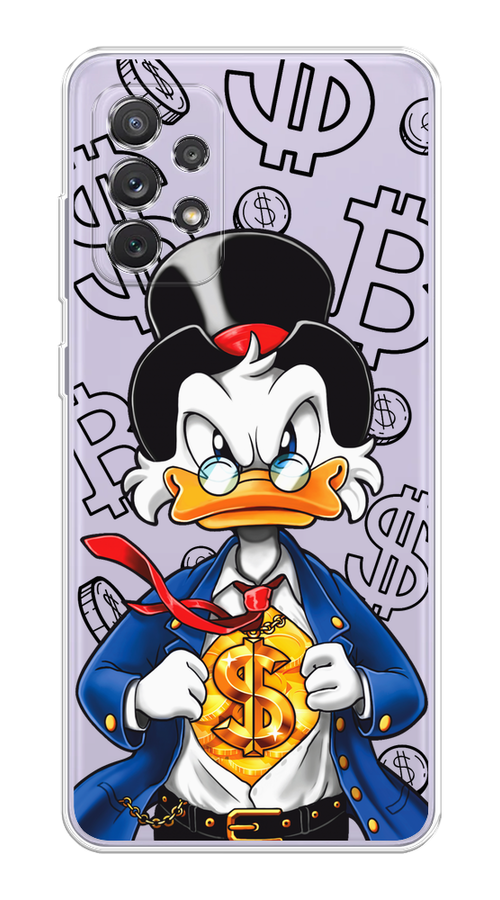 

Чехол на Samsung Galaxy A73 "Scrooge Goldman", Черный;белый;синий, 2104650-1