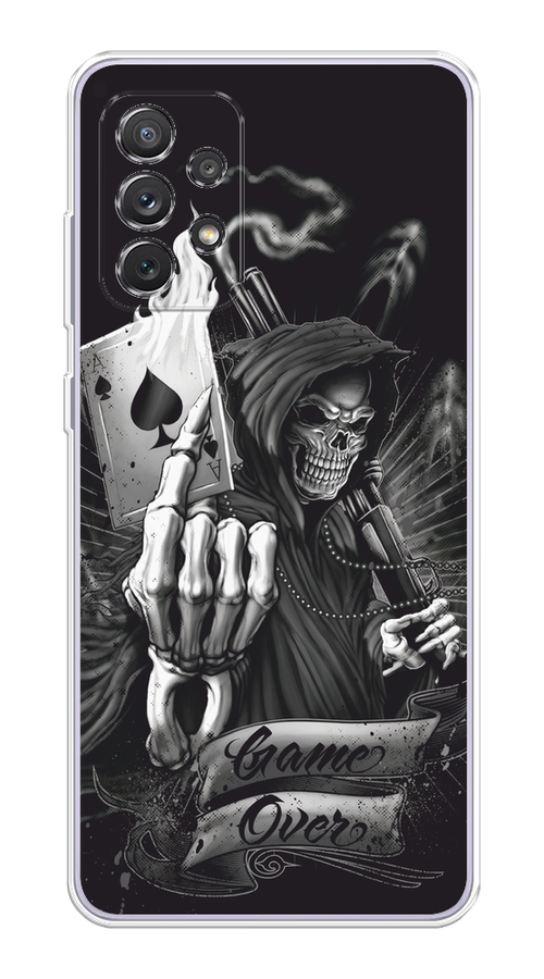 

Чехол на Samsung Galaxy A73 "Игра закончена", Черный;серый, 2104650-1