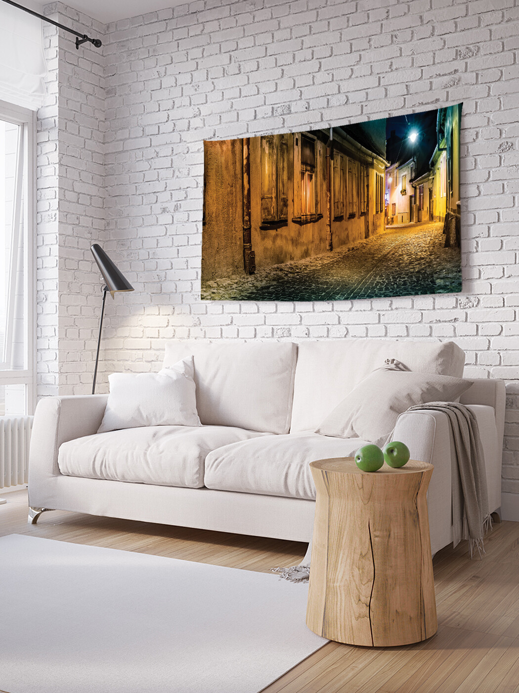 

Горизонтальное фотопанно JoyArty Ночная улица, из ткани, 150х200 см
