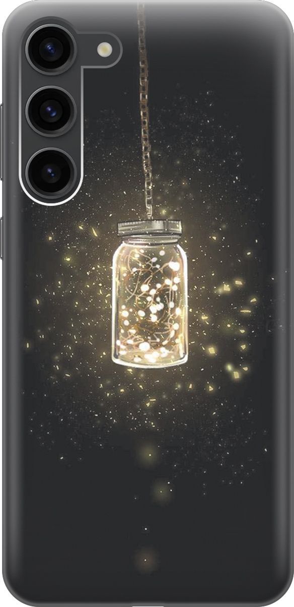

Чехол на Samsung Galaxy S23+ "Ночной светильник", Желтый;черный, 158382