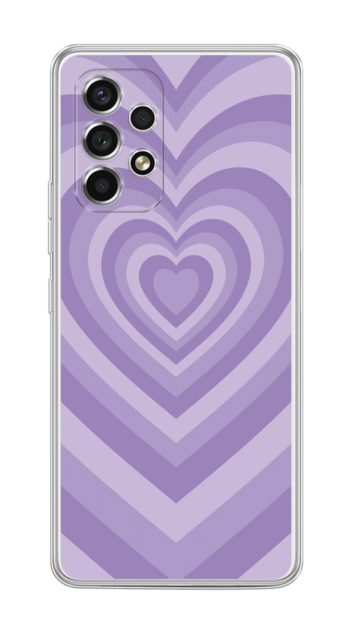 

Чехол на Samsung Galaxy A53 5G "Violet heart latte", Фиолетовый, 2104550-1