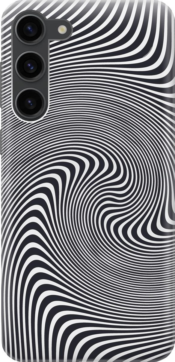 

Чехол на Samsung Galaxy S23+ с эффектом блеска "Черно-белая иллюзия", Белый;серый, 158371