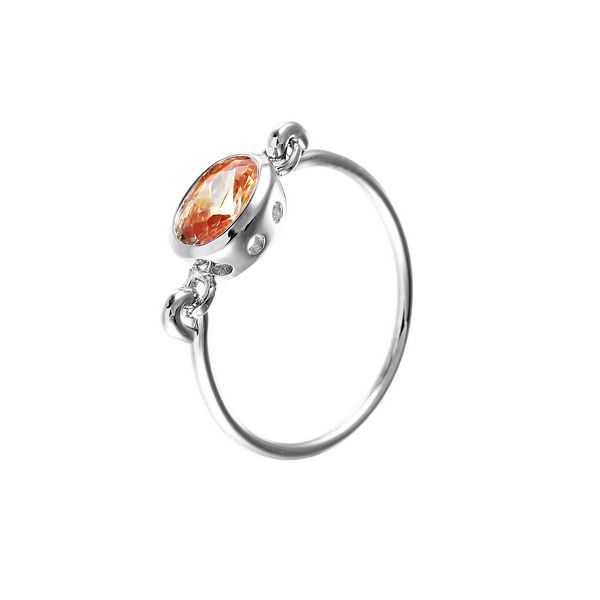 

Кольцо из серебра р.  JV R150078C_KO_001_WG, фианит, R150078C_KO_001_WG