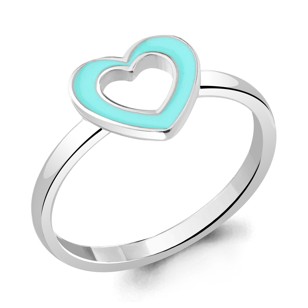 

Кольцо из серебра с эмалью Aquamarine Aquamarine 54802_925_р р. 17, 54802_925_р