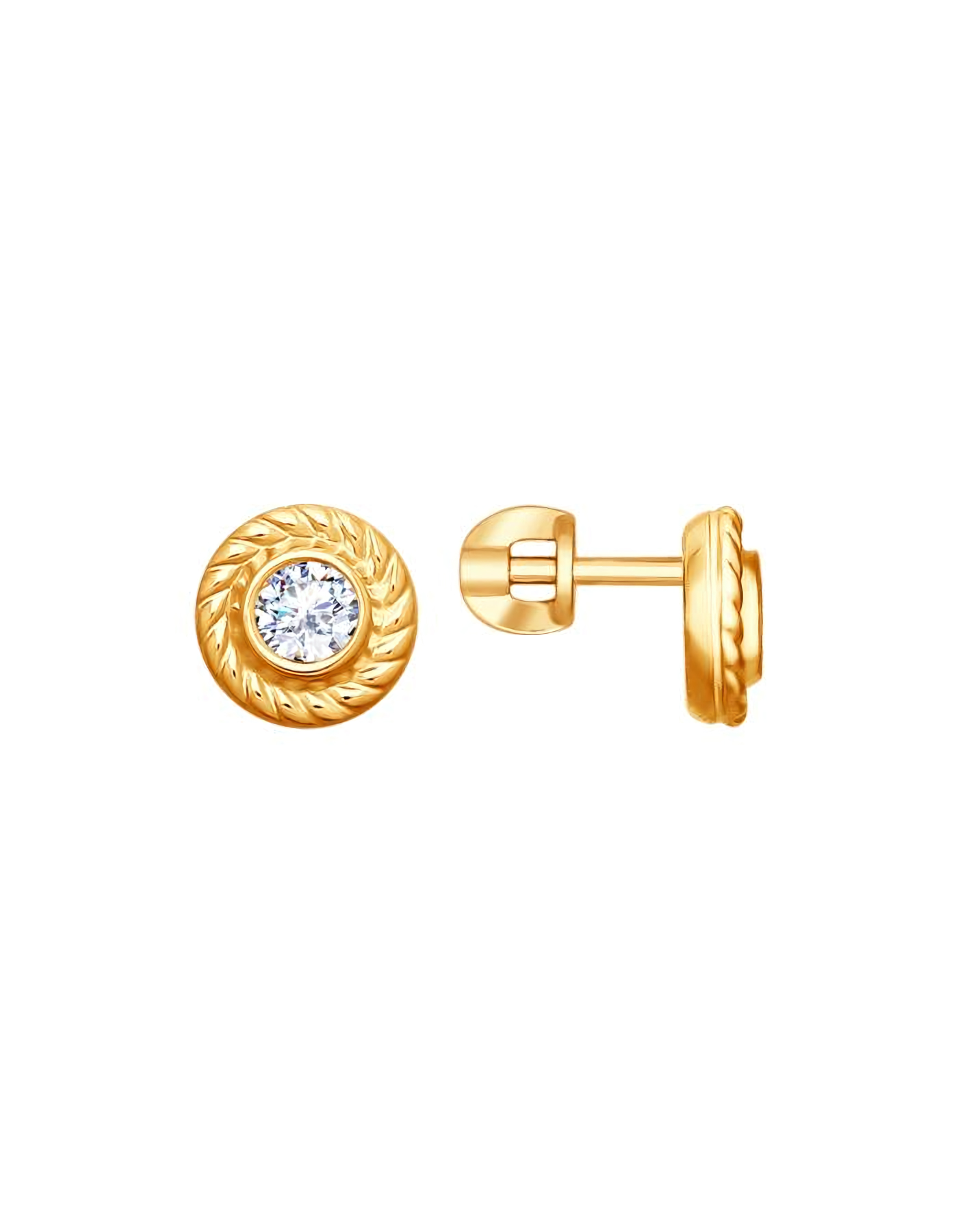 

Серьги пусеты из серебра TEO MAORI 893020832, фианит, 893020832