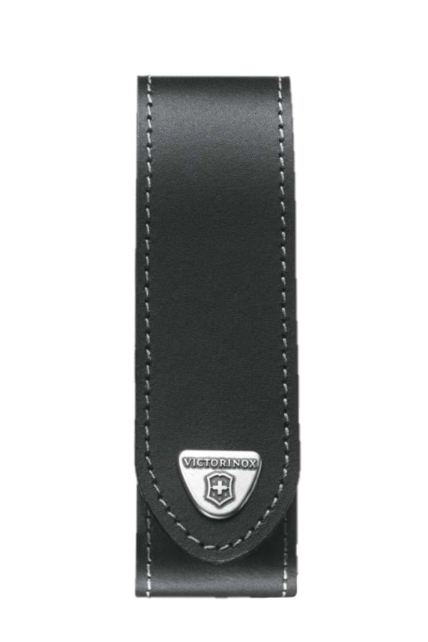 Чехол на ремень VICTORINOX для ножей RangerGrip 130 мм, кожаный, 35x40x140 мм, чёрный
