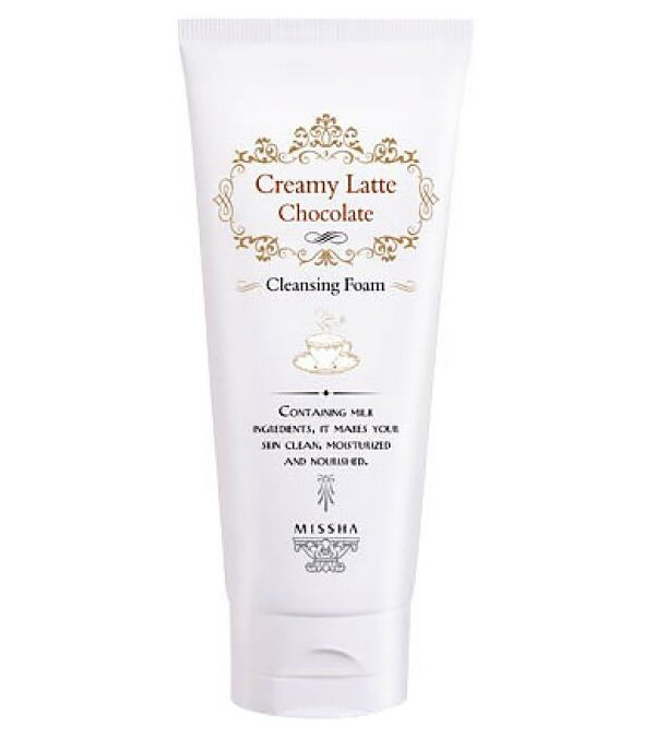 Очищающая пенка для лица Missha Creamy Latte Cleansing Foam (Chocolate) 172 мл missha пенка для умывания creamy latte с маслом какао и медом